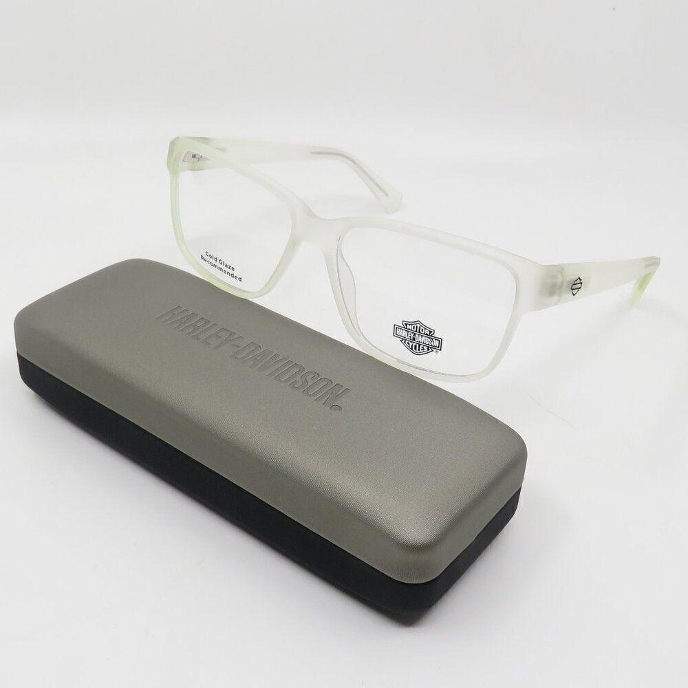 Harley Davidson Eyeglasses HD0981/V 026 New Matte Crystal for Men